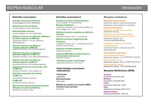 Metodología y técnicas para el estudio de enfermedades musculares