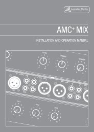 AMC+MIX Manual - Australian Monitor