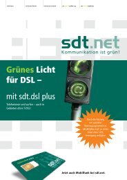 Infopaket sdt.dsl plus - SDT.Net