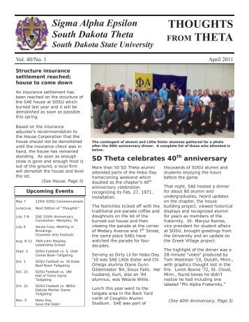 Thoughts from SD Theta- April 2011 Vol. 40/No. 1 (Color Low ...