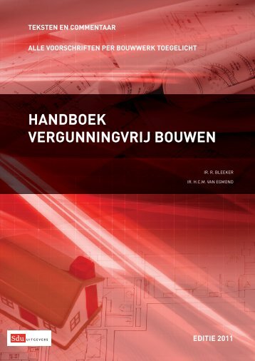 Handboek Vergunningvrij bouwen - Sdu