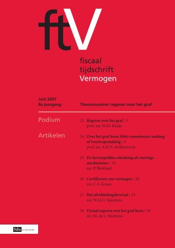fiscaal tijdschrift Vermogen - Sdu