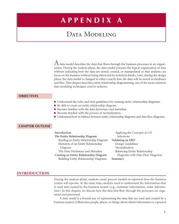 APPENDIX A Data Modeling - Sdu