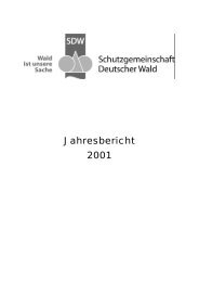 Jahresbericht 2001 - SDW Landesverband Baden-WÃ¼rttemberg