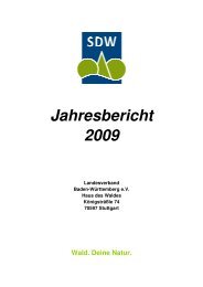 Jahresbericht 2009 - Schutzgemeinschaft Deutscher Wald