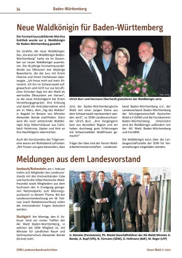 UnserWald-BW 2012-02 - SDW Landesverband Baden-WÃ¼rttemberg