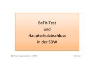 Elternabend zu Hauptschulabschluss und BeFit-Test - AK SDW ...