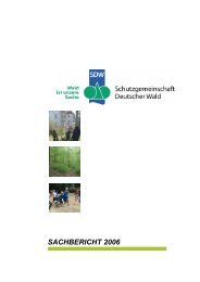 SACHBERICHT 2006 - Schutzgemeinschaft Deutscher Wald