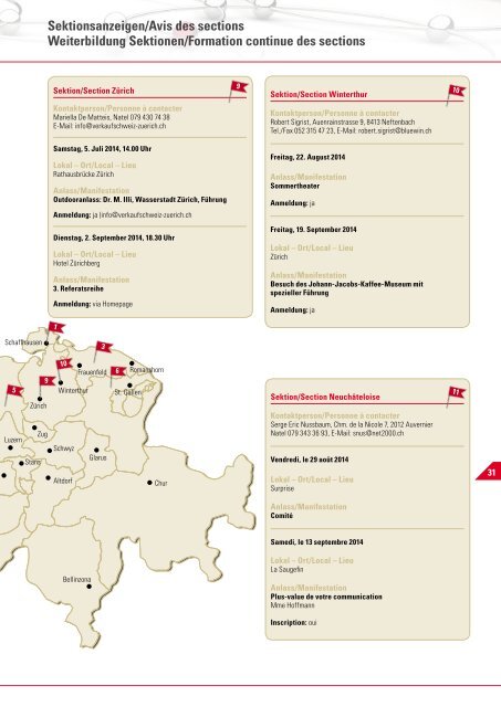 Verkauf Schweiz "Point of Sale" 2/2014