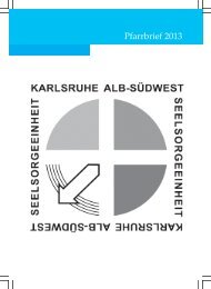 Pfarrbrief 2013-2 - Seelsorgeeinheit Karlsruhe Alb-Südwest