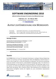 Call for Workshop Proposals - Software Engineering Konferenzen