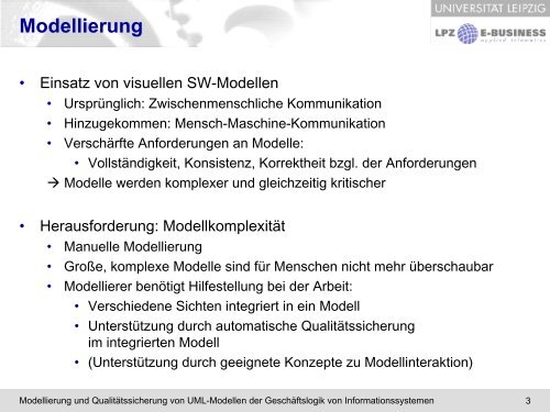 Modellierung und Qualitätssicherung von UML-Modellen der ...