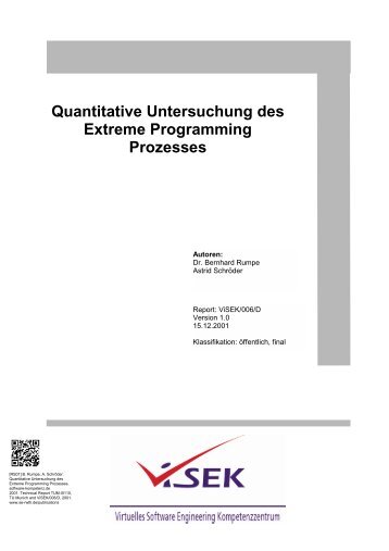 Quantitative Untersuchung des Extreme ... - SSE@TU-BS