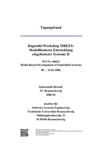 Tagungsband Dagstuhl-Workshop MBEES ... - SSE@TU-BS