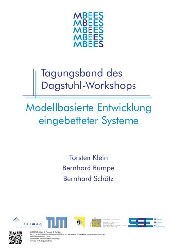 Modellbasierte Entwicklung eingebetteter Systeme. I - Software ...