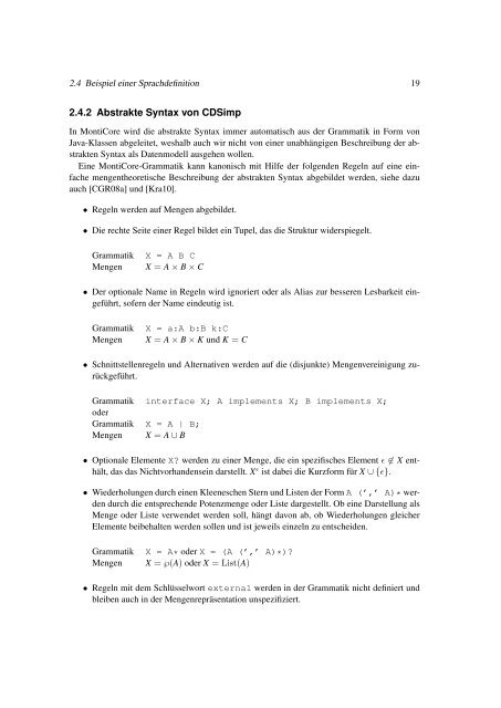 Systemmodell-basierte Definition objektbasierter ...