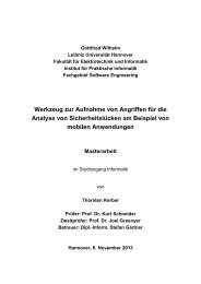 Das Fachgebiet Software Engineering - Leibniz Universität Hannover