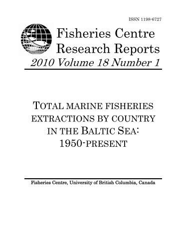 Total marine fisheries extractions by country in the Baltic Sea