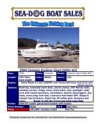 2004 Campion Explorer Sport Utility 622 - Seadog Boat Sales
