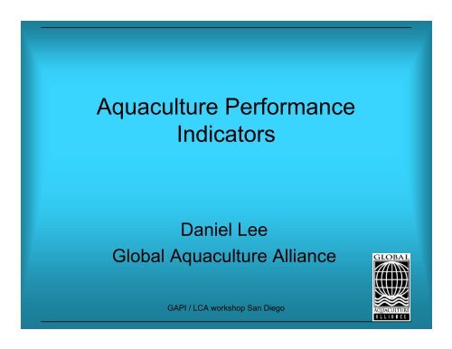 Daniel Lee - Seafood Choices Alliance