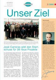 2/2005 - Deutsche José Carreras Leukämie-Stiftung e.V.