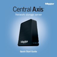 Maxtor CentralAxis Quick Start Guide - Seagate