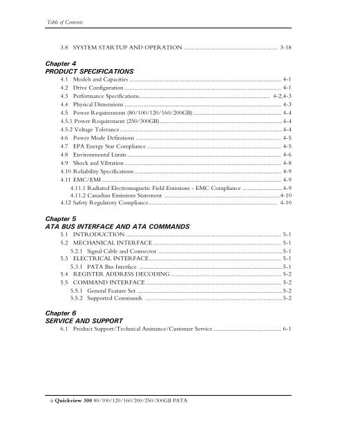 Quickview 300 Product Manual PATA - Seagate