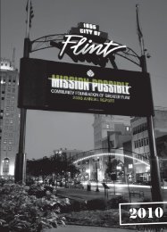 Mission: - Community Foundation of Greater Flint