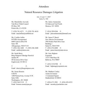 Attendee List.pdf - Law Seminars International
