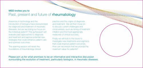 Past, present and future of rheumatology