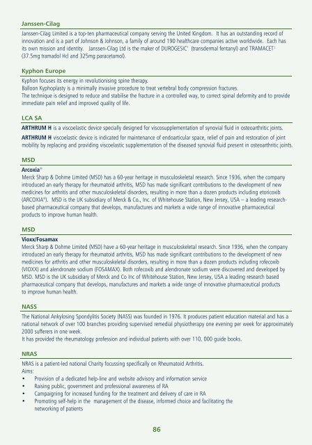 View conference programme - The British Society for Rheumatology