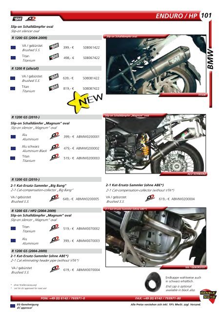 Daniele Moto Gesamtkatalog 2014/2015