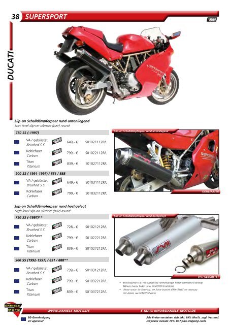 Daniele Moto Gesamtkatalog 2014/2015