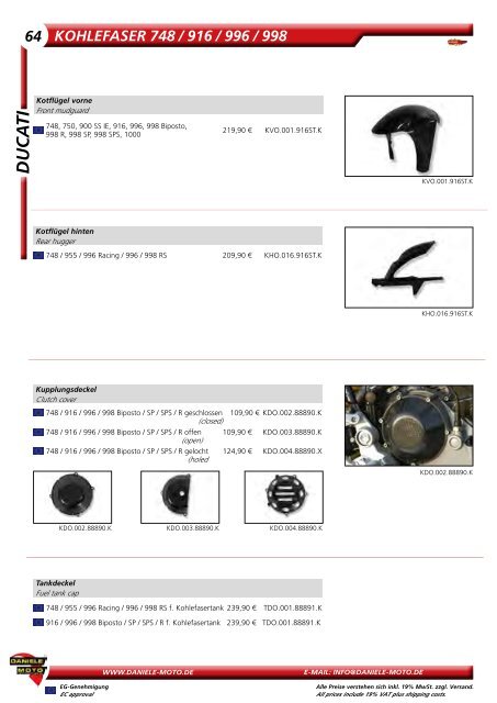 Daniele Moto Gesamtkatalog 2014/2015