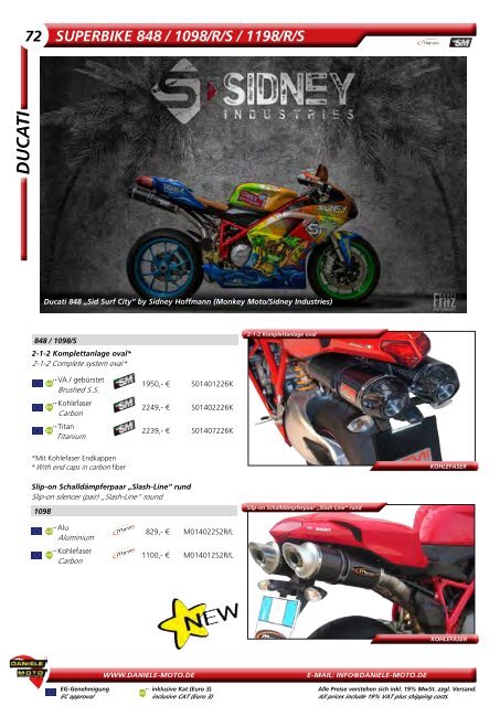 Daniele Moto Gesamtkatalog 2014/2015