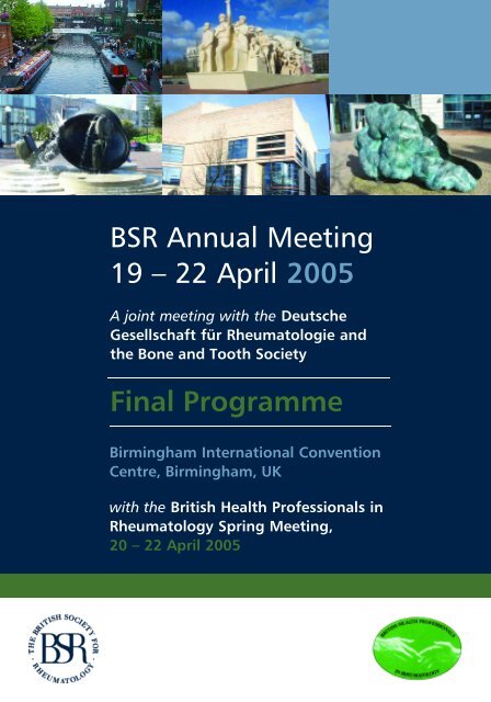 22 April 2005 Final Programme - The British Society for Rheumatology