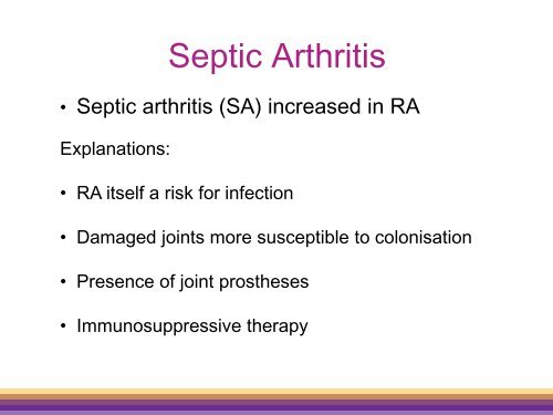 Risk of septic arthritis in patients with rheumatoid - The British ...
