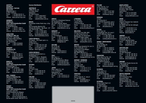 Carrera Spare Parts Brochure 2006/2007