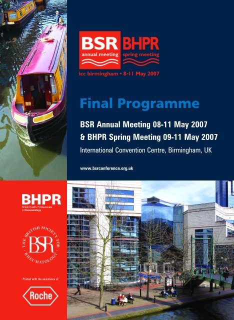 Final Programme - The British Society for Rheumatology