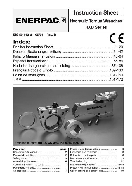 Casse-écrou hydraulique - N series - ENERPAC - à double effet