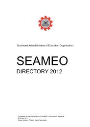 DIRECTORY 2012 - SEAMEO