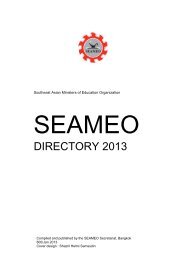 DIRECTORY 2013 - SEAMEO