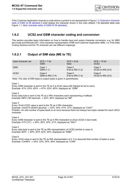 MC52i AT Command Set