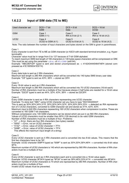 MC52i AT Command Set