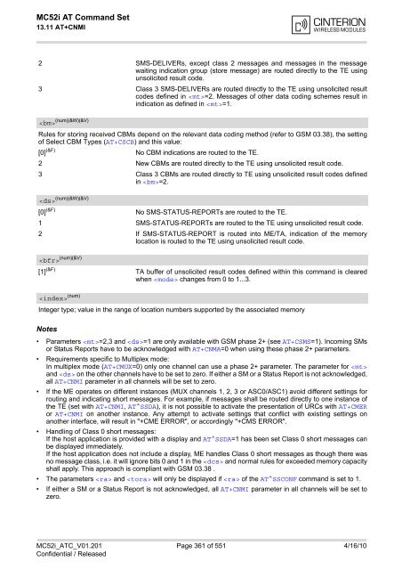 MC52i AT Command Set