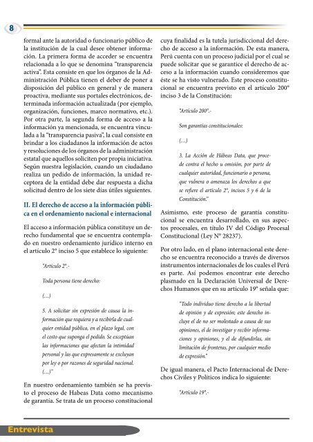 PROYECTO ANTICORRUPCIÓN Nº 38 - Junio de 2014