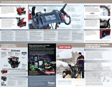 guide d'achat : souffleuses Ã  neige - Sears Canada