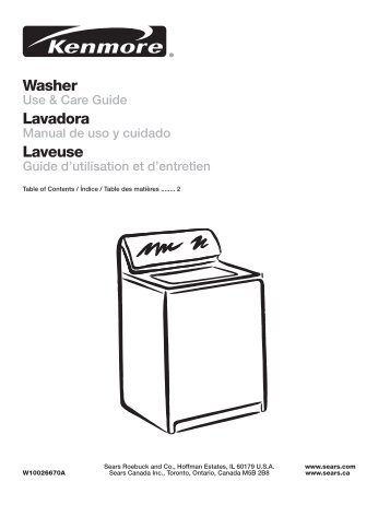 Washer Lavadora Laveuse - Sears