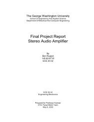 Final Project Report Stereo Audio Amplifier - SEAS - George ...