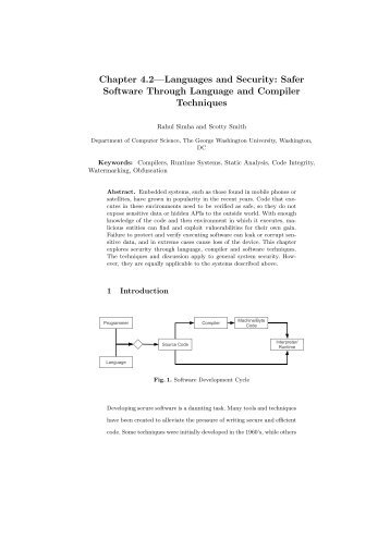 Safer Software Through Language and Compiler Techniques